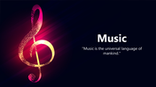 Music Background For PowerPoint and Google Slides Themes