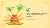 Creative Pongal Presentation Template PPT Slide 