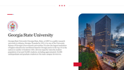 Best Georgia State University PowerPoint Template PPT