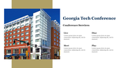 Innovative Georgia Tech Conference Slide Template Slide 