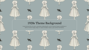 Best 1920s Theme Background Presentation Template 