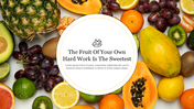 Effective Fruit Presentation PowerPoint Template PPT