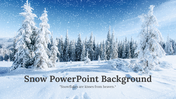 Snow PowerPoint Background Template and Google Slides