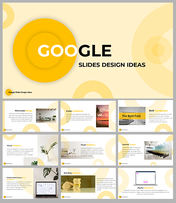 Creative Google Slides design ideas showcasing minimalism, color gradients, and bold typography.