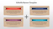 Editable Banner Template PowerPoint Presentation Slide 