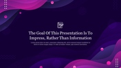 Creative PowerPoint Purple Template Presentation Slide