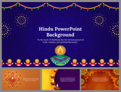 A vibrant Hindu  background with diya lamps, colorful garlands, and traditional symbols celebrating wisdom and teachings.