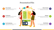 Amazing Presentation Film PowerPoint Template Slide