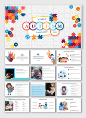 Autism Slideshow PowerPoint And Google Slides Templates