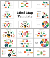 Beautiful Mind Map Presentation and Google Slides Themes