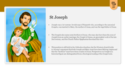 Amazing St Joseph PowerPoint Presentation Template 