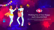 Amazing Happy Holi PowerPoint Presentation Template 