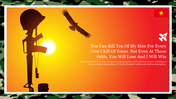 Creative Vietnam War Background PPT Presentation Slide 