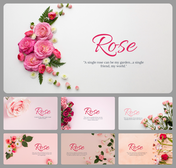 Rose Background PowerPoint and Google Slides Templates 