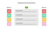 Amazing Comparison Presentation Template Slide PPT