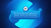 Effective Background For PowerPoint Blue Presentation 