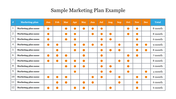 Effective Sample Marketing Plan Example Template Slide 