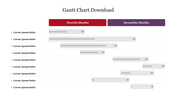 Best Gantt Chart Download PowerPoint Presentation Slide 