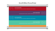 Scroll Effect PowerPoint Presentation and Google Slides