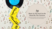 Creative Slide Background Music Presentation Template 