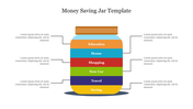 Creative Money Saving Jar Template Presentation Slide 