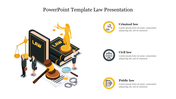 Free PowerPoint Template Law Presentation and Google Slides