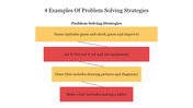 Best 4 Examples Of Problem Solving Strategies Presentation 