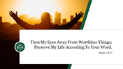 Effective Psalm 119 37 PowerPoint Template Presentation 