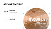 Stunning Business Agenda Timeline PowerPoint Presentation