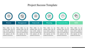 Six Circles of Project Success Template For Presentation