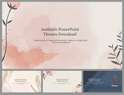 A pack of aesthetic PowerPoint slides with soft watercolor backgrounds and delicate floral elements.