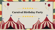 Carnival Birthday Party PowerPoint and Google Slides Themes