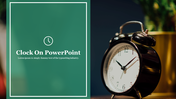 Effective Clock On PowerPoint Presentation Template 