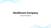 Bundle Of Healthcare Company Investor Presentation