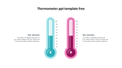 Creative PowerPoint Thermometer Slide Download-Two Node