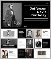 Jefferson Davis Birthday PowerPoint And Google Slides