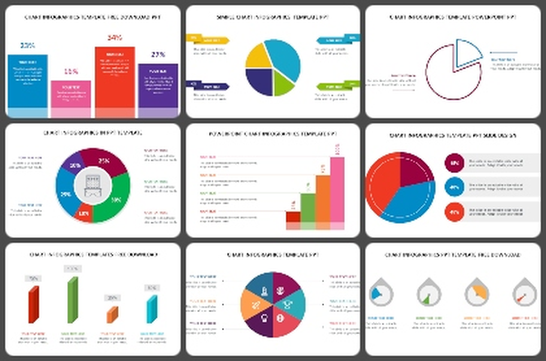 Chart infographics Powerpoint Templates