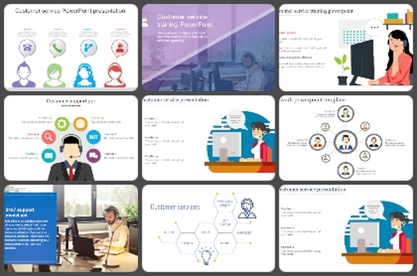 Customer support Powerpoint Templates