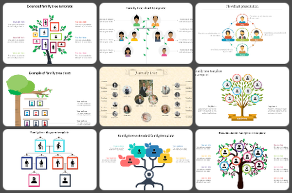 Family tree Powerpoint Templates