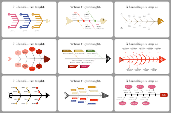 Fish Bone Powerpoint Templates