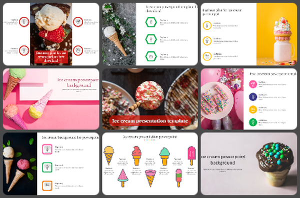 Ice cream Powerpoint Templates