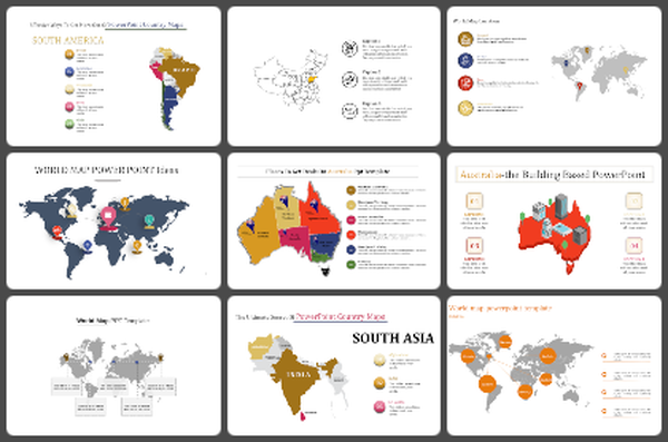 Maps Powerpoint Templates