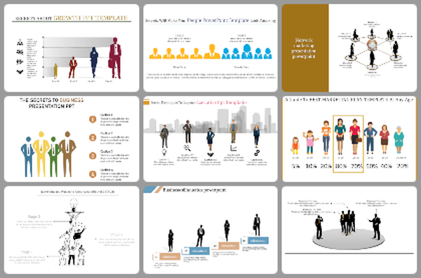 Silhouettes Powerpoint Templates