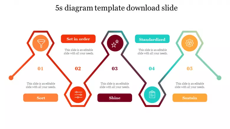 Download Professional 5s Diagram Template Download Slide