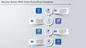 Circle Timeline PowerPoint Template and Google Slides