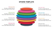 Multi - Colored Sphere Template Slide For Presentation 