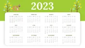 2023 Yearly Calendar Presentation and Google Slides Themes