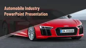 A sleek red car, partially covered by a dark gradient, serving as a background for a presentation title.