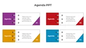 Colorful Agenda PowerPoint And Google Slides Template