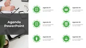 Easy To Customizable Agenda PPT And Google Slides Template